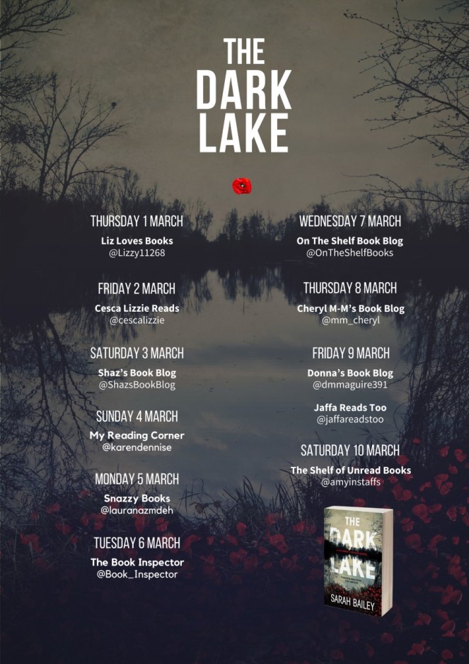 The Dark Lake Blog Tour Poster